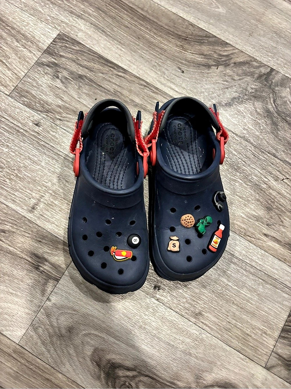 Crocs Kids' Offroad Sport Clog Blue & Red Size 2